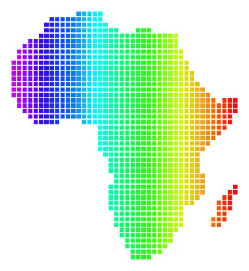 Spektrum nokta Afrika harita