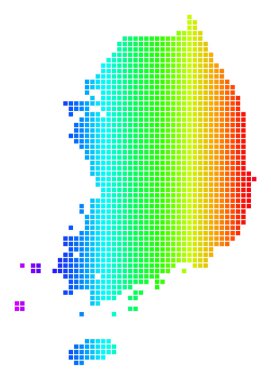 Spektrum nokta Güney Kore Haritası