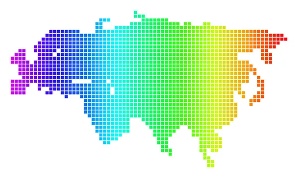 Spectrum Dot Eurasia Mapa — Archivo Imágenes Vectoriales