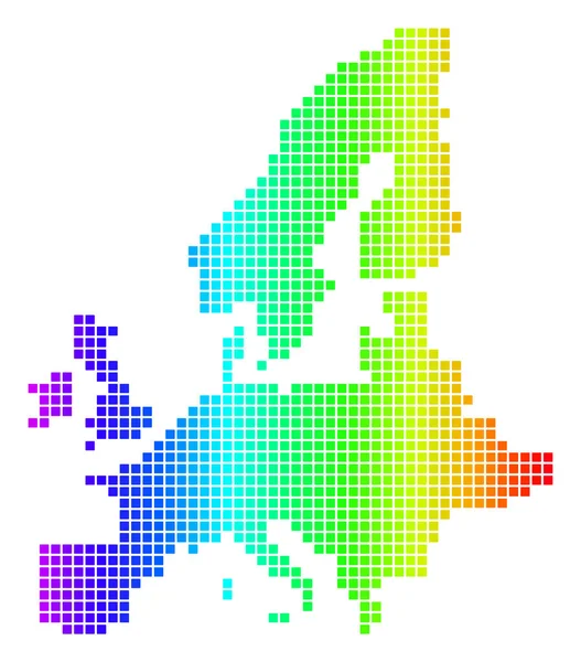 Spectrum Dot Європейський Союз Карта — стоковий вектор