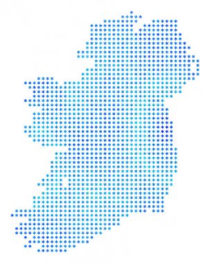 Kış İrlanda ada Haritası