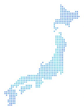 Kar tanesi Japonya Haritası