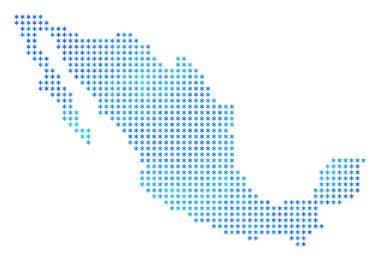 Donmuş Meksika harita