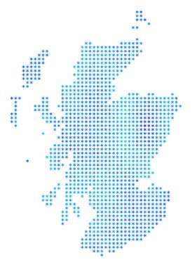 Kar tanesi İskoçya Haritası