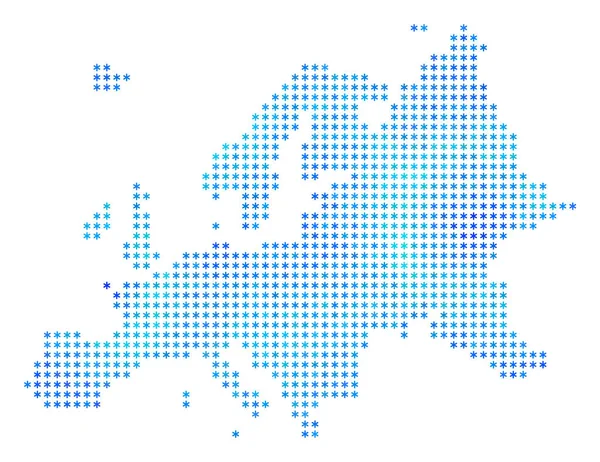 Mappa di Icy Europe — Vettoriale Stock