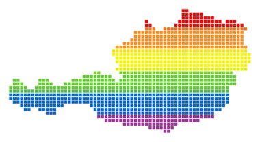 Spektrum piksel Lgbt Avusturya harita