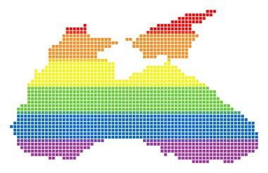 LGBT siyah deniz harita noktalı spektrum