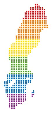 LGBT İsveç harita noktalı spektrum