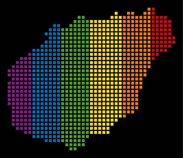 Spectrum Dot LGBT Hainan Island Mappa — Vettoriale Stock