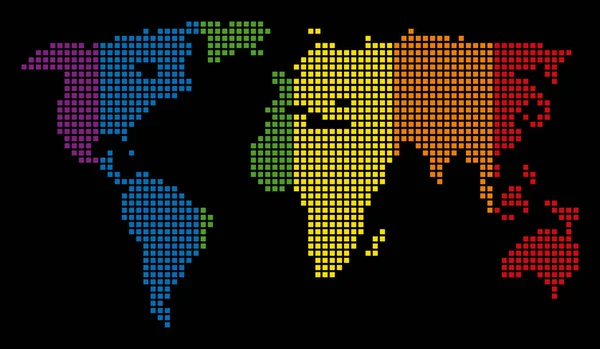 Φάσμα Dot Lgbt Παγκόσμιος Χάρτης — Διανυσματικό Αρχείο