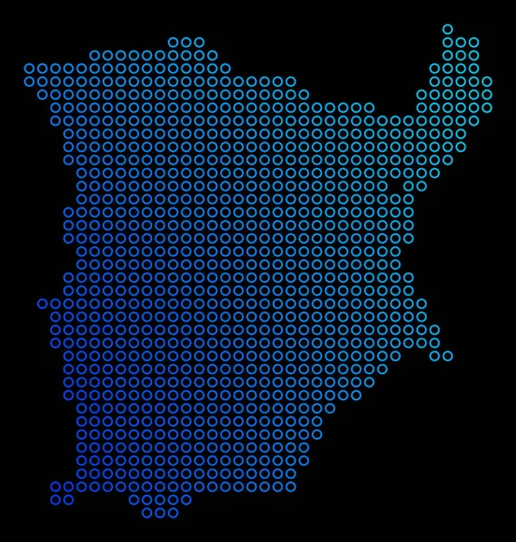 Yuvarlak nokta Koh Samui Haritası — Stok Vektör