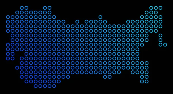 Round Dot Carte URSS — Image vectorielle