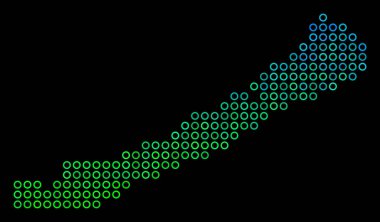 Daire nokta Balaton Gölü harita