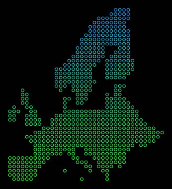 Daire nokta Avrupa Birliği harita