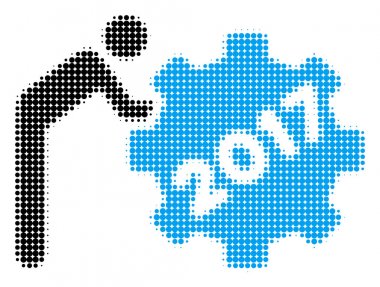 2017 çalışan dişli noktalı resim simgesini haddeleme