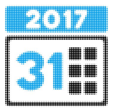 2017 yılı geçen ay gün noktalı resim simgesi