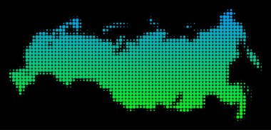 Yarı ton Rusya Haritası