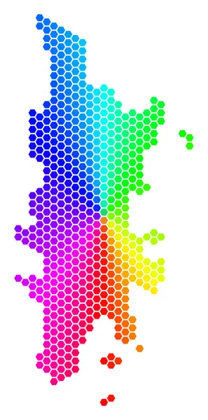 Mapa de Spectrum Hexagon Phuket — Archivo Imágenes Vectoriales