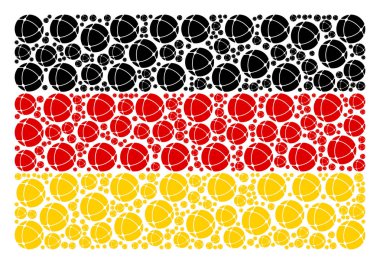 Alman bayrağı mozaik Internet simgeleri