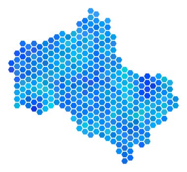 Mavi altıgen Moskova Oblast göster