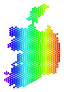 Spektrum altıgen İrlanda Cumhuriyeti harita