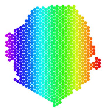 Spektrum altıgen Sierra Leone Haritası
