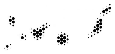 Nokta yarı ton canarinha İspanya Adaları Haritası