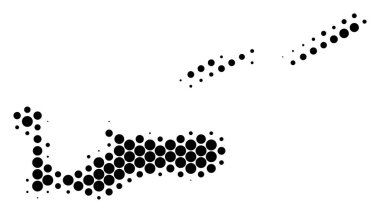 Nokta yarı ton Cayman Adaları Haritası