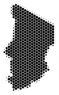 Nokta yarı ton Çad Haritası