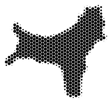 Nokta yarı ton Christmas Adası Haritası