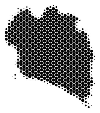 Nokta yarı ton Koh Samui Tayland ada Haritası