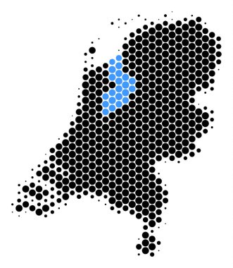 Nokta noktalı resim Hollanda Haritası
