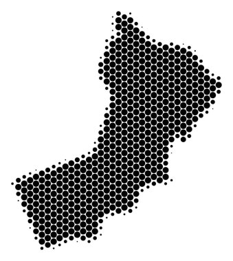 Nokta yarı ton Umman Haritası