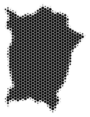 Nokta yarı ton Penang Adası Haritası