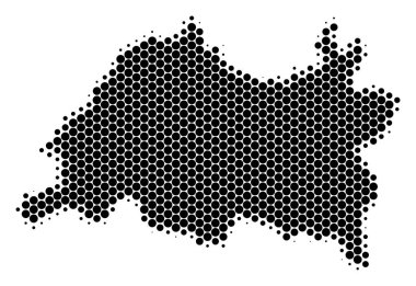 Nokta yarı ton Tataristan Haritası