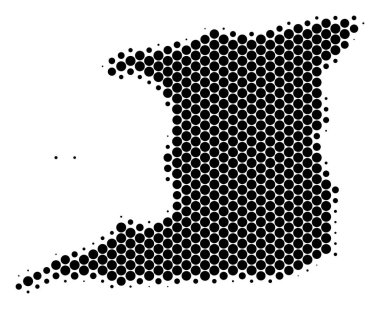 Nokta yarı ton Trinidad ada Haritası