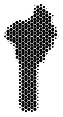 Nokta yarı ton Benin Haritası