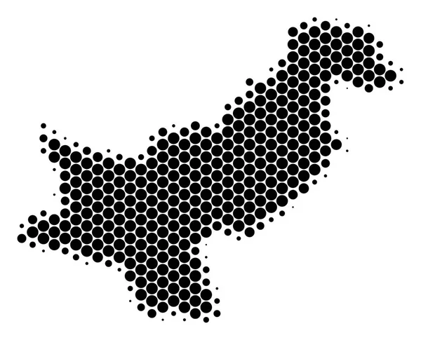 Nokta yarı ton Pakistan Haritası