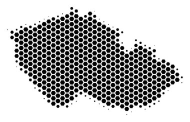 Altıgen noktalı resim çek harita