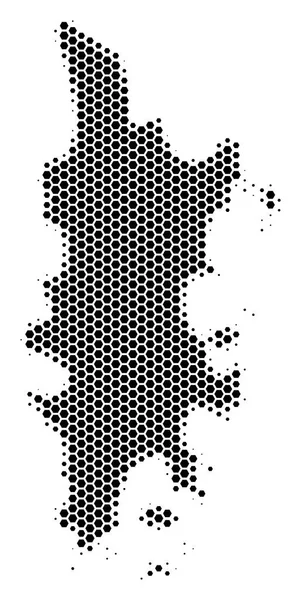 Altıgen yarı ton Phuket göster