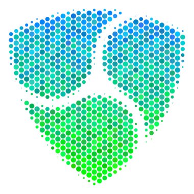 Yarı ton mavi-yeşil Nem simgesi