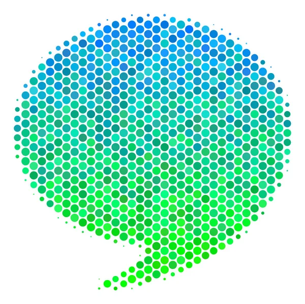 Μεσοτονικό απόσπασμα μπλε-πράσινο εικονίδιο — Διανυσματικό Αρχείο