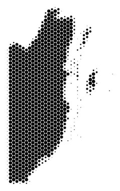 Nokta yarı ton Belize Haritası