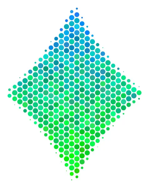 Αποχρώσεις του γκρι εικονίδιο κοστούμι μπλε-πράσινα διαμάντια — Διανυσματικό Αρχείο