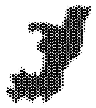 Nokta yarı ton Cumhuriyeti Kongo Haritası