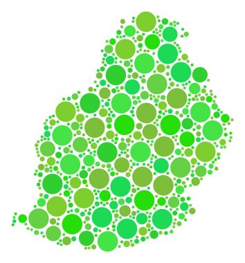 Mauritius Adası harita mozaik nokta