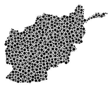 Afganistan harita kolaj Küre