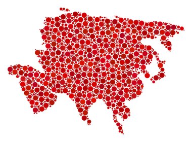 Asya harita kolaj Küre