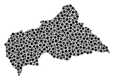 Orta Afrika Cumhuriyeti harita kompozisyon küre