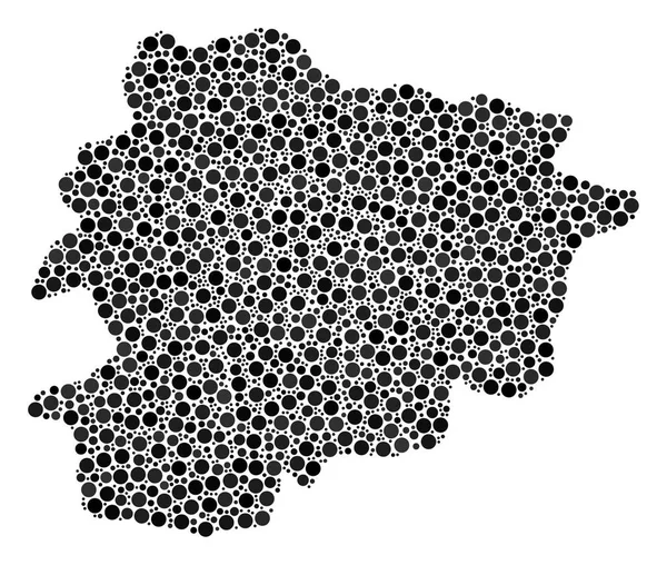 Andorre Carte Composition des sphères — Image vectorielle